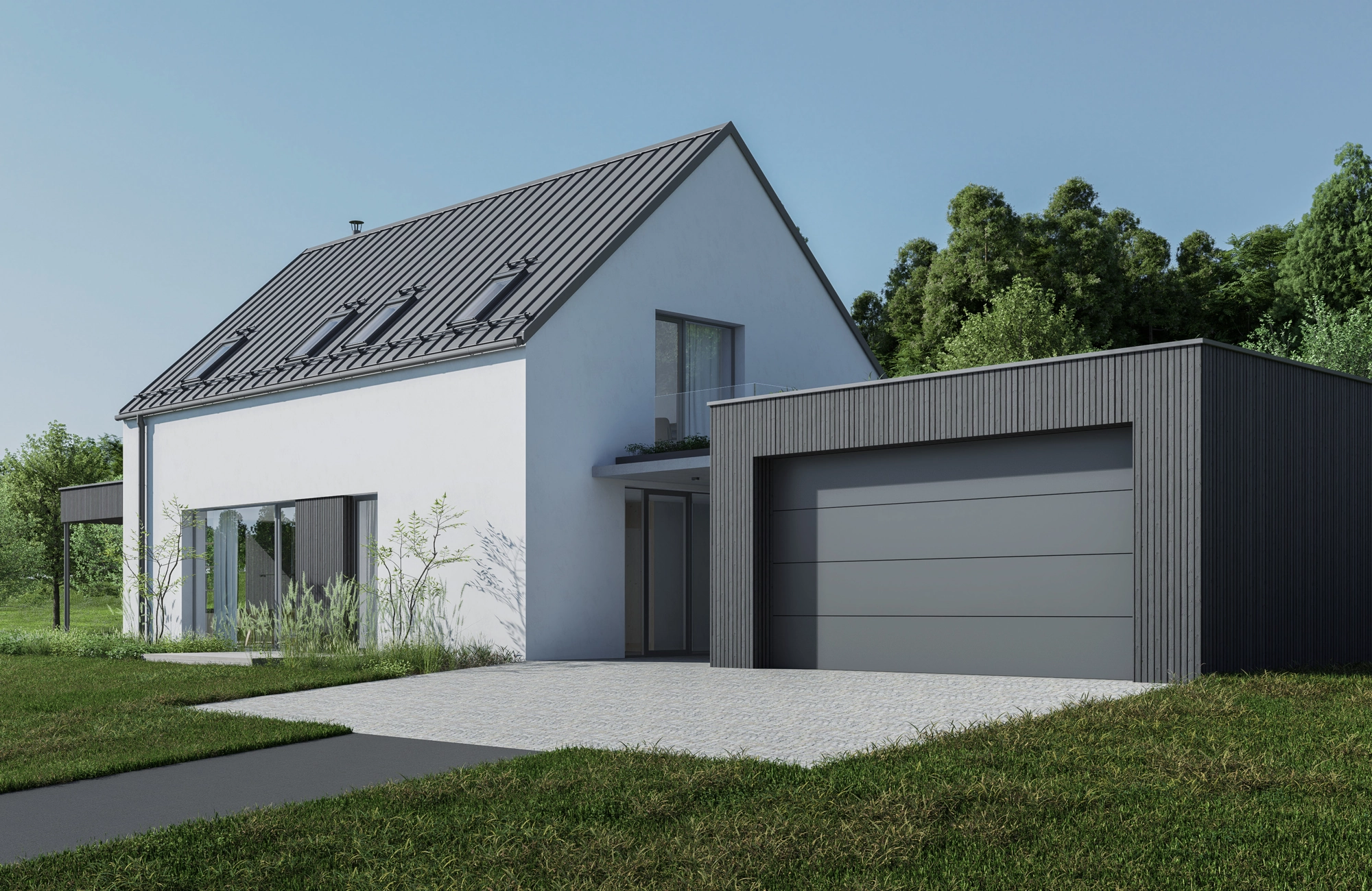 Family house with garage